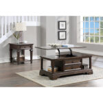 Espresso Rectangular Lift Top Cocktail Table with Casters By Homelegance Luxury Coffee Tables Mobilia Cleopatra 19 Espresso Rectangular Lift Top Cocktail Table with Casters By Homelegance 19