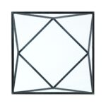 Black metal Cocktail Table Square Glass top By Homelegance 15