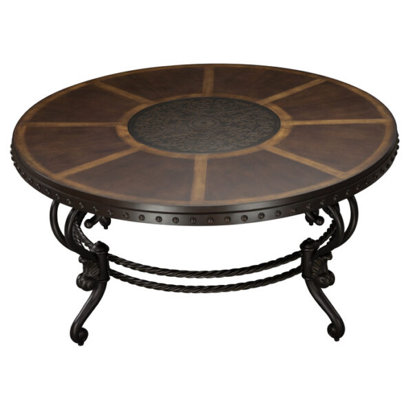 Cherry Jenkins Collection Round Cocktail table By Homelegance 7