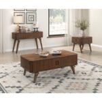Cocktail table With Casters and 2 drawers By Homelegance 22