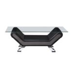 Black Glass top Cocktail table Veloce Collection By Homelegance Luxury Coffee Tables Mobilia Cleopatra 9 Black Glass top Cocktail table Veloce Collection By Homelegance 9