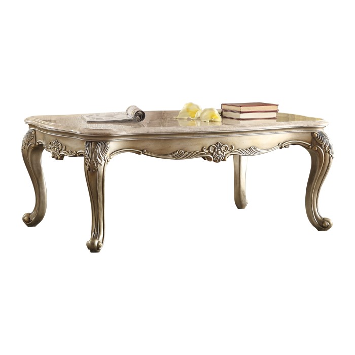 Gold Florentina Collection Cocktail table By Homelegance