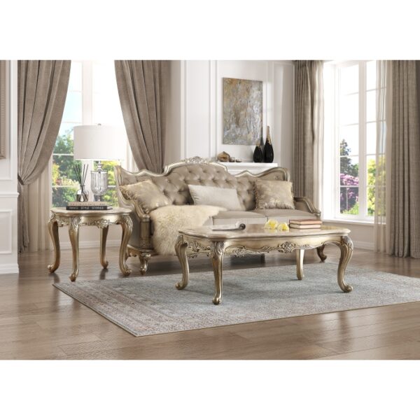 Gold Florentina Collection Cocktail table By Homelegance 8