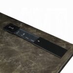 Bronze Aluminum Brancaster Executive Writing Desk W/USB OF02586 by ACME 26
