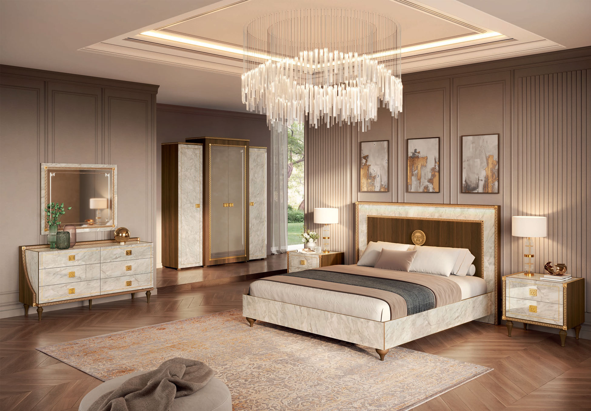 Romantica Bedroom Set p13659 by ESF Furniture
