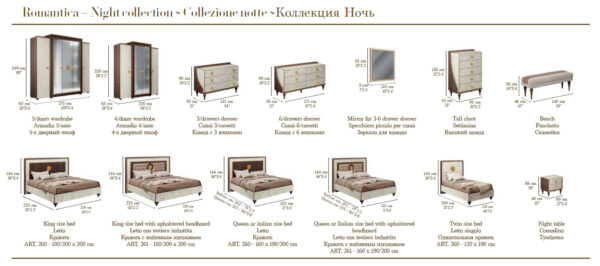 Romantica Bed p13667 by ESF Furniture 8