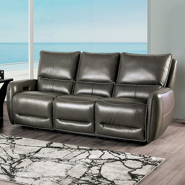 Gray Phineas Power Sofa CM9921GY-SF-PM By Furniture Of America