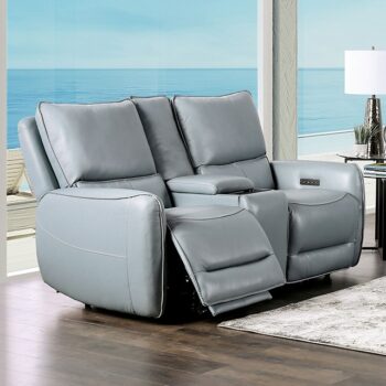 Blue Phineas Power Loveseat CM9921PB-LV-PM By Furniture Of America