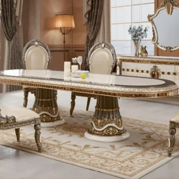 Rectangle Glass Dining Room Table HD-9017 By Homey Design