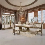 Victorian 7 piece Dining Room Set HD-9017 By Homey Design