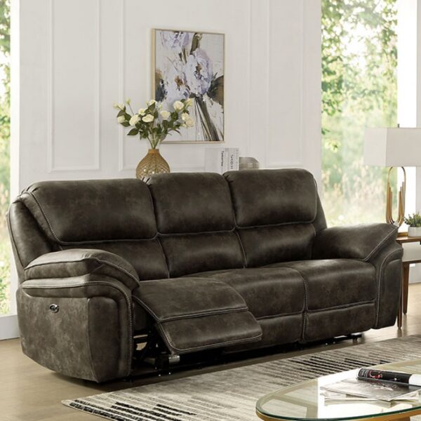 TREDEGAR POWER SOFA CM6083-SF-PM By Furniture of America. 7