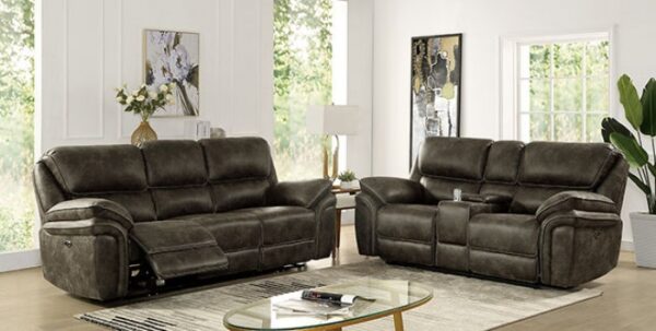 TREDEGAR POWER SOFA CM6083-SF-PM By Furniture of America. 8