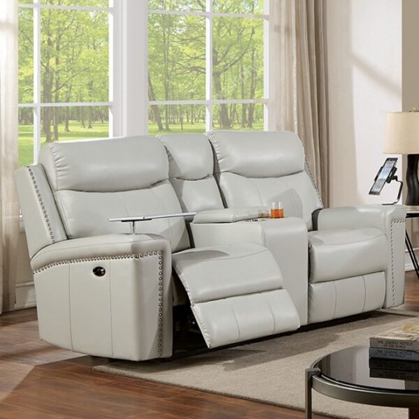 FLORINE POWER LOVESEAT CM6252LG-LV-PM by Furniture of America. 5