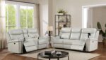 FLORINE POWER LOVESEAT CM6252LG-LV-PM by Furniture of America. 8