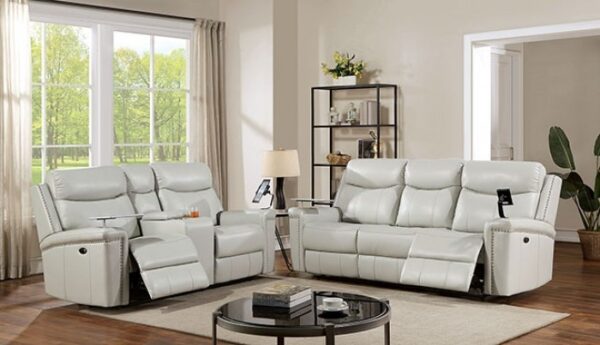 FLORINE POWER LOVESEAT CM6252LG-LV-PM by Furniture of America. 6