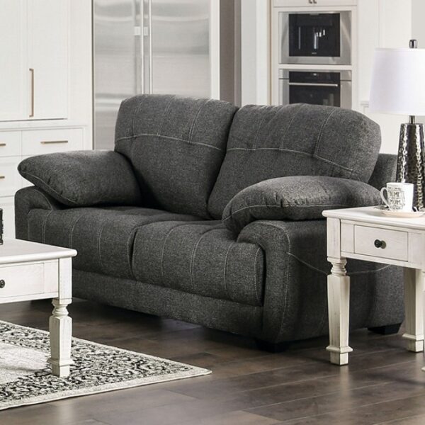 CANBY LOVESEAT EM6722DG-LV by Furniture of America. 11