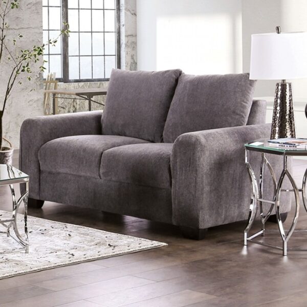 DAGMAR LOVESEAT EM6723GY-LV by Furniture of America. 10