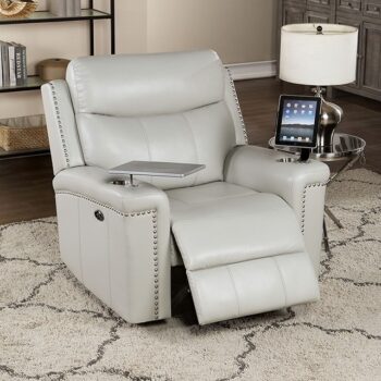 FLORINE POWER RECLINER CM6252LG-CH-PM By Furniture of America.