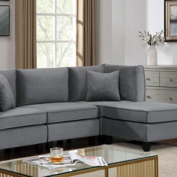 SANDRINE SECTIONAL CM6499-SECT-S By Furniture of America.