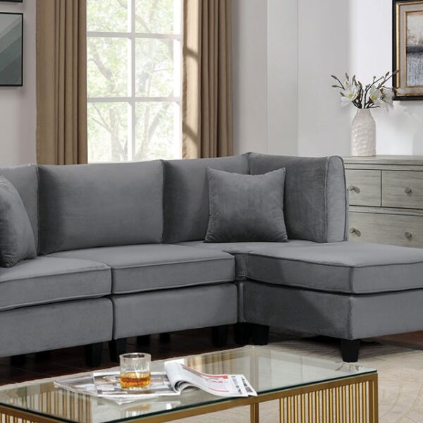 SANDRINE SECTIONAL CM6499-SECT-S By Furniture of America. 4