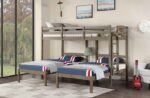 FOA-BK659GY HORTENSE TRIPLE TWIN BED Furniture of America. 14