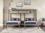 FOA-BK659GY HORTENSE TRIPLE TWIN BED Furniture of America. 15