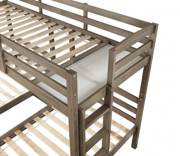 FOA-BK659GY HORTENSE TRIPLE TWIN BED Furniture of America. 12