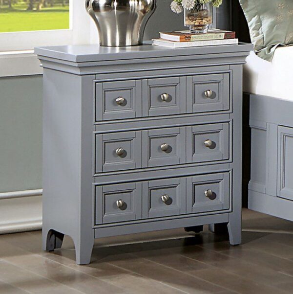 CASTLILE Night stand CM7413GY-N by Furniture Of America . 7