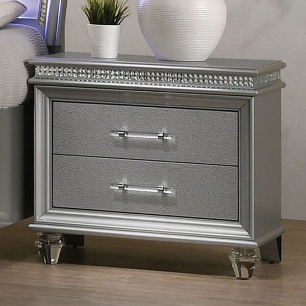 MADDIE NightStand CM7899SV-N By Furniture of America. 8