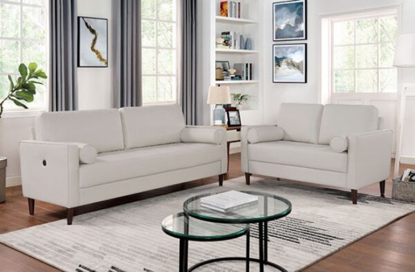 HORGEN SOFA CM6452WH-SF By Furniture of America. 9