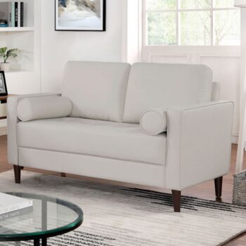 HORGEN LOVESEAT CM6452WH-LV  by Furniture of America.