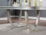 CATHALINA DINING TABLE CM3541SV-T  by Furniture of America. 11