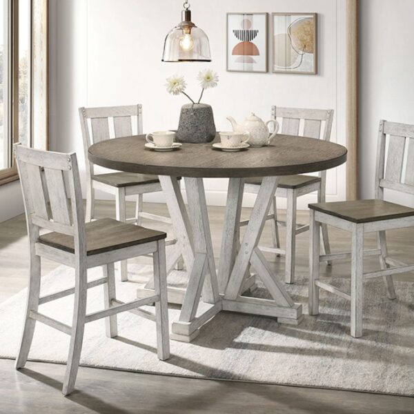 DAKOTA COUNTER HT. TABLE CM3289BR-RPT-48 by Furniture of America. 9