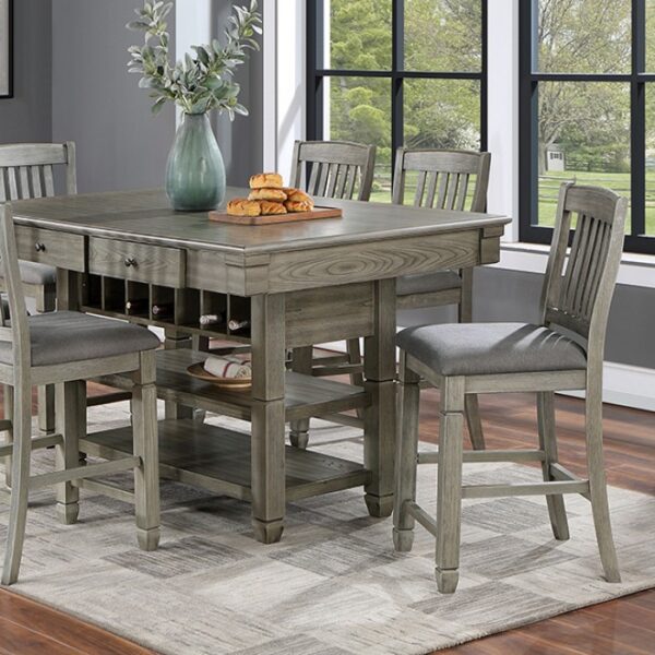 ANAYA COUNTER HT. TABLE CM3512GY-PT by Furniture of America. 9