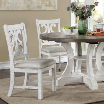AULETTA DINING TABLE CM3417GY-RT by Furniture of America.