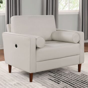 HORGEN CHAIR CM6452WH-CH By Furniture of America.