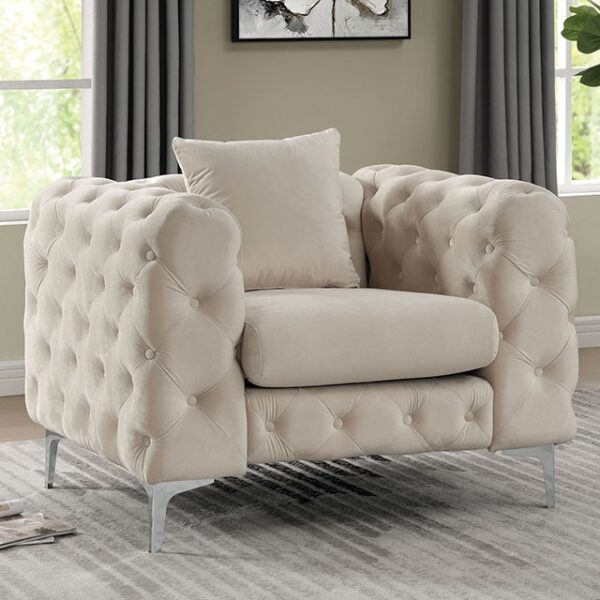 SAPPHIRA CHAIR CM6498BG-CH By Furniture of America. 4