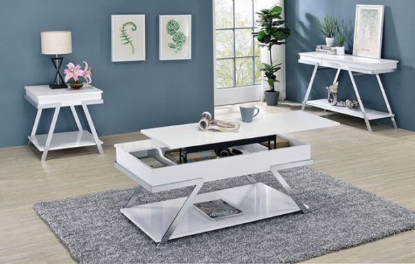 TITUS SOFA TABLE CM4193WH-S By Furniture of America. 6
