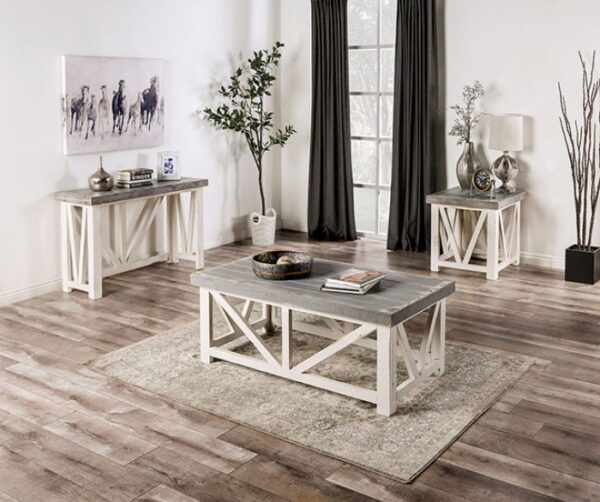 HALTON HILLS SOFA TABLE  EM4001IV-S by Furniture of America. 6