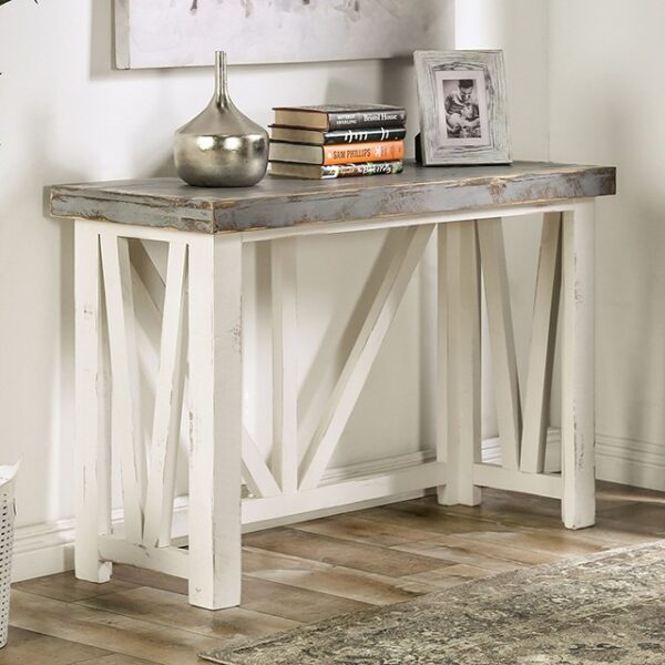 HALTON HILLS SOFA TABLE  EM4001IV-S by Furniture of America. 5