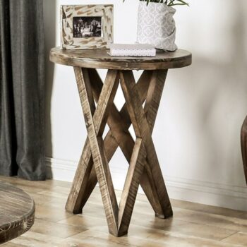 CULVER END TABLE  EM4003BR-E  by Furniture of America.