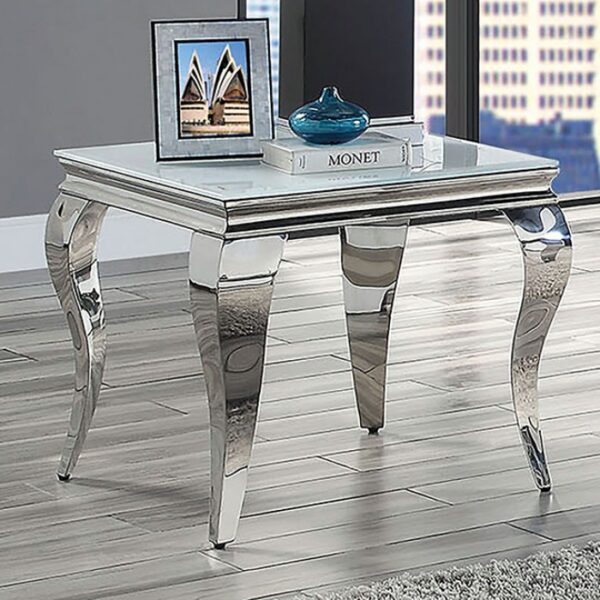 WETZIKON END TABLE CM4903WH-E by Furniture of America. 5