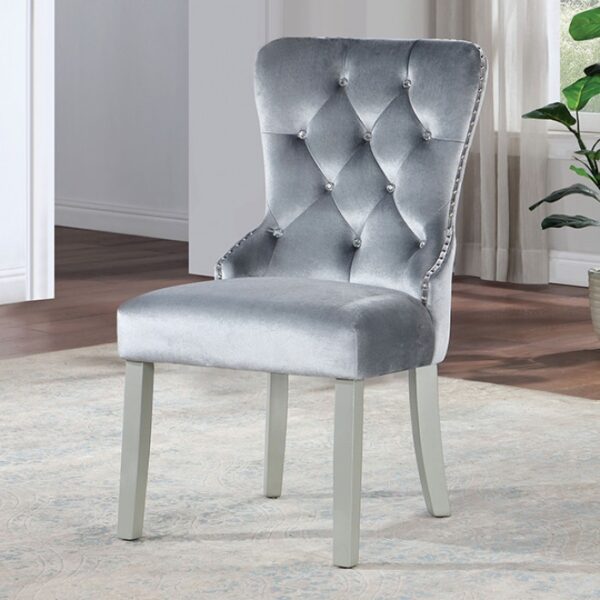 ADALIA CHAIR (2/CTN) CM3241GY-SC-2PK BY Furniture of America. 9