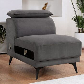 NAPANEE ARMLESS CHAIR CM6254GY-AC By Furniture of America.