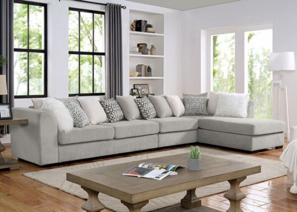 LEANDRA SECTIONAL  CM6258LG By Furniture of America. 10