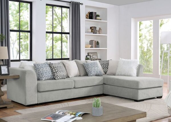 LEANDRA SECTIONAL  CM6258LG By Furniture of America. 11