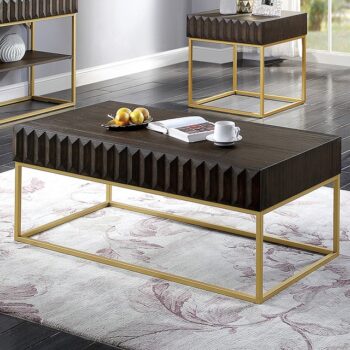 AUGSBURG COFFEE TABLE CM4545WN-C By Furniture of America .