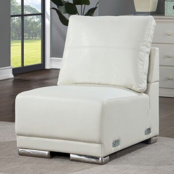 ALTHEA ARMLESS CHAIR CM6410WH-AC By Furniture of America.