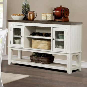 AULETTA SERVER  CM3417GY-SV by Furniture of America.