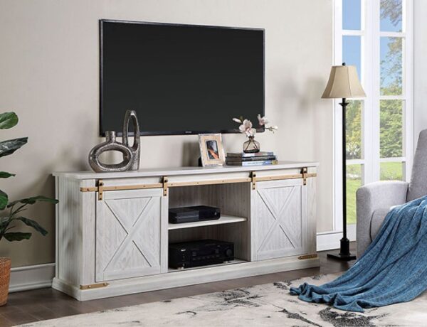 BORREGO TV CONSOLE CM5018WH-TV-72 By Furniture of America. 9